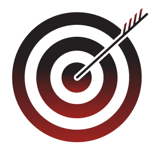 illustration of an arrow in the center of a target